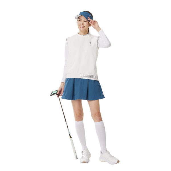 Áo Gile Golf Nữ Cổ Tròn TaylorMade TL530 Màu Trắng (3)