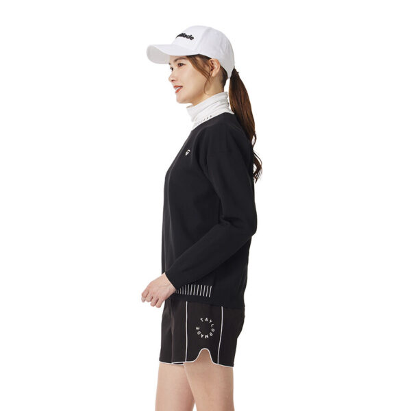 Áo Len Golf Nữ Cổ Tròn Bo Viền TL529 TaylorMade Màu Đen (1)