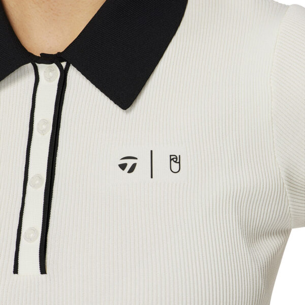 Áo Polo Len Golf Nữ TM×UA TL584 TaylorMade Màu Trắng (5)