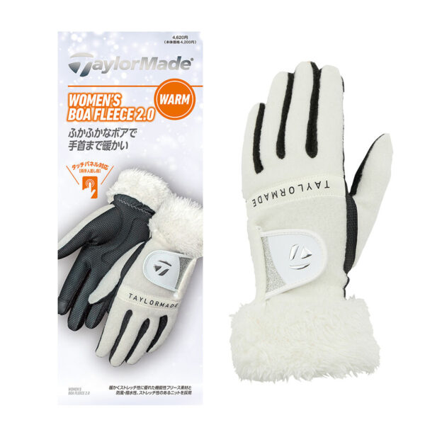 Găng Tay Golf Nữ Boa Fleece TL609 TaylorMade Màu Trắng (4)