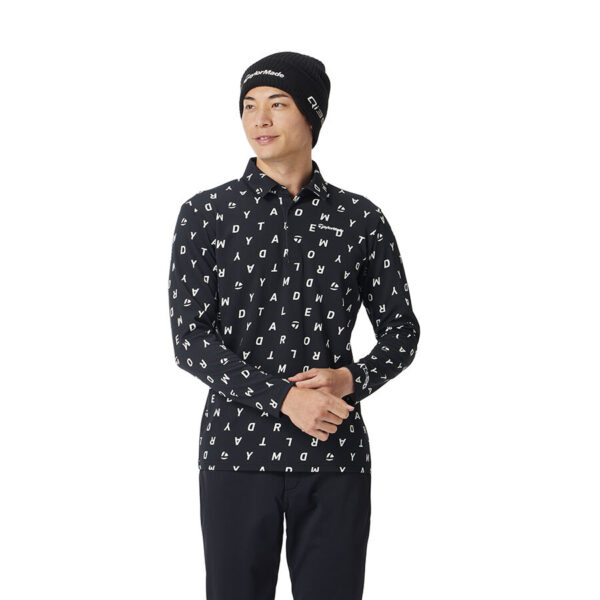 Áo Polo Tay Dài In Chữ Nghệ Thuật T-HEAT TaylorMade TL508