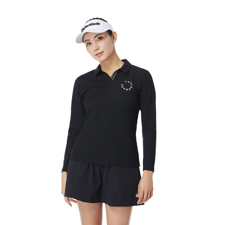 Áo polo dài tay golf logo tròn nữ TaylorMade TL536