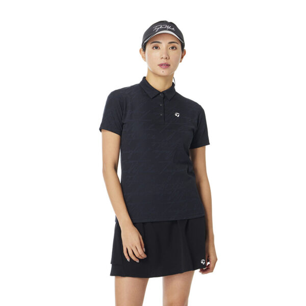 Áo polo ngắn tay Golf Nữ script jacquard Taylormade TL789