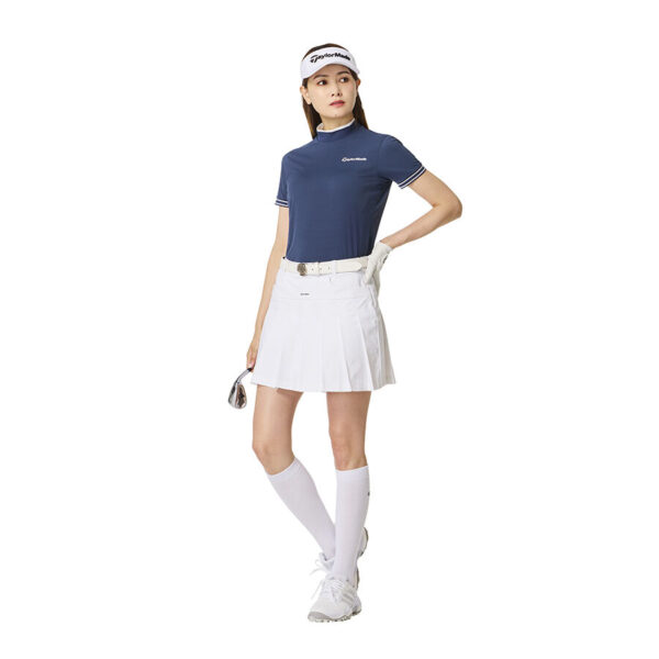 Áo golf nữ Fake Layered S/S Mock TaylorMade TO067 17 Ao golf nu Fake Layered SS Mock TaylorMade TO067 mau cham 2