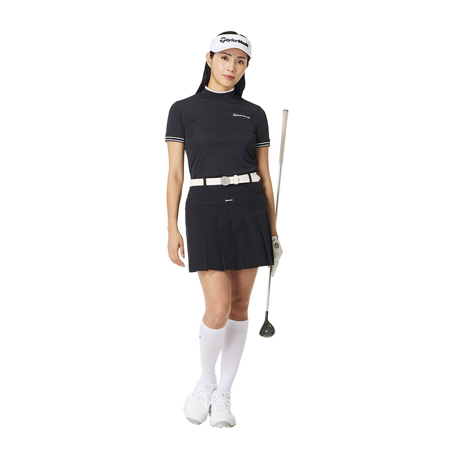Áo golf nữ Fake Layered S/S Mock TaylorMade TO067 6 Ao golf nu Fake Layered SS Mock TaylorMade TO067 mau den 2