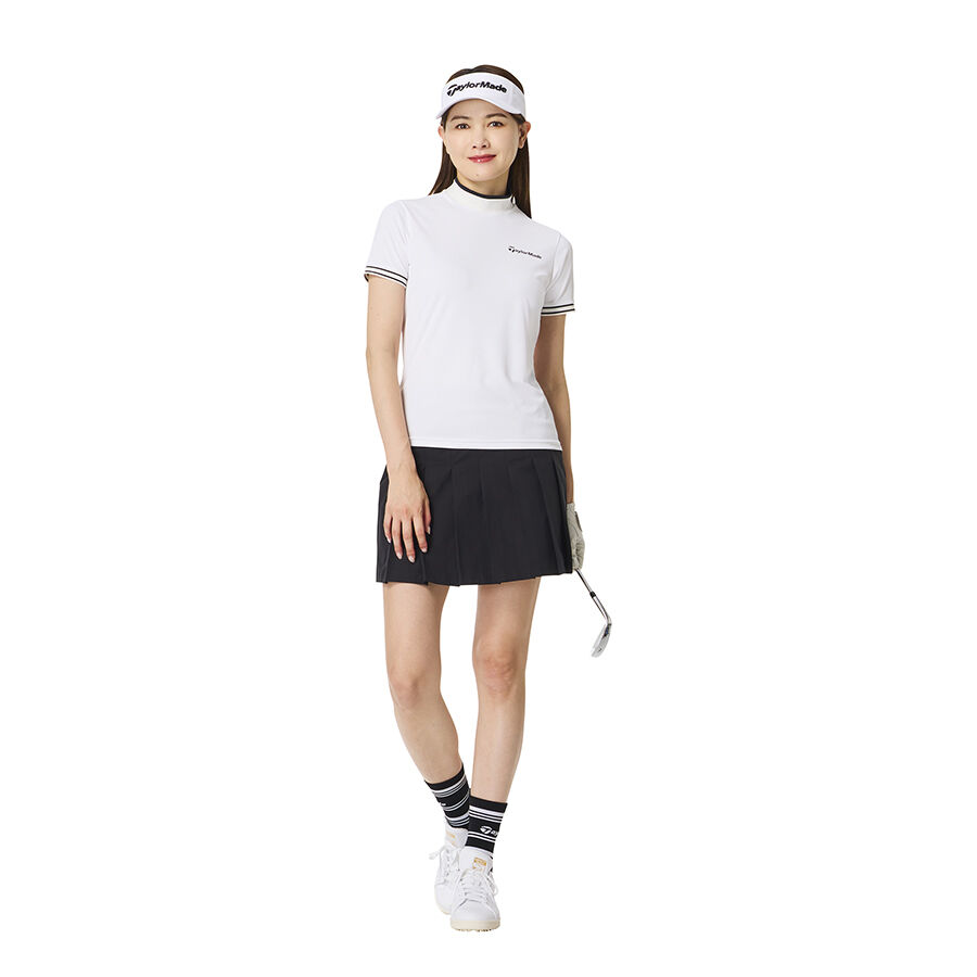 Áo golf nữ Fake Layered S/S Mock TaylorMade TO067 14 Ao golf nu Fake Layered SS Mock TaylorMade TO067 mau trang 2