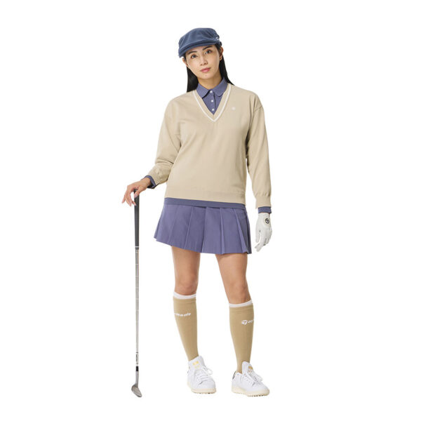 Ao len golf nu Fake Layered LS Sweater TaylorMade TO077 Mau be 2