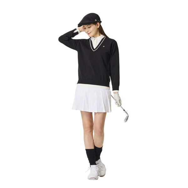 Ao len golf nu Fake Layered LS Sweater TaylorMade TO077 mau den 2