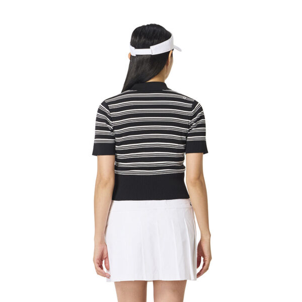 Ao polo golf nu Stripe Knit SS TaylorMade TO066 Mau Den 3