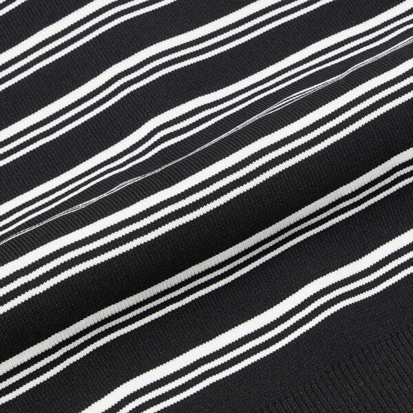 Ao polo golf nu Stripe Knit SS TaylorMade TO066 Mau Den 4