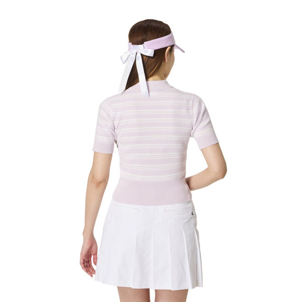 Ao polo golf nu Stripe Knit SS TaylorMade TO066 mau hong 3