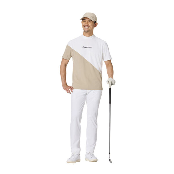 Áo golf Color Block S/S Mock TaylorMade TO009 5 Ao golf Color Block SS Mock TaylorMade TO009 Mau Trang 2