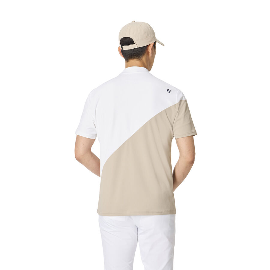 Áo golf Color Block S/S Mock TaylorMade TO009 3 Ao golf Color Block SS Mock TaylorMade TO009 Mau Trang 3