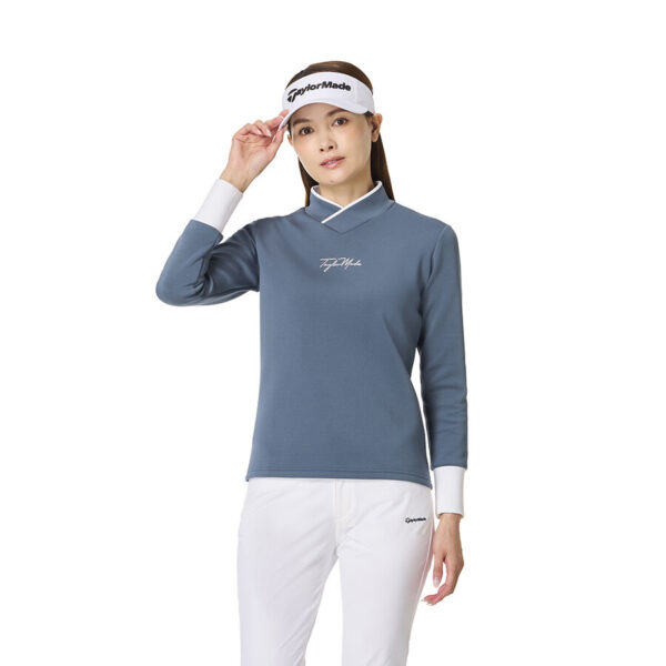Áo golf nữ Single Jersey Bicolor L/S Mock TaylorMade TO101