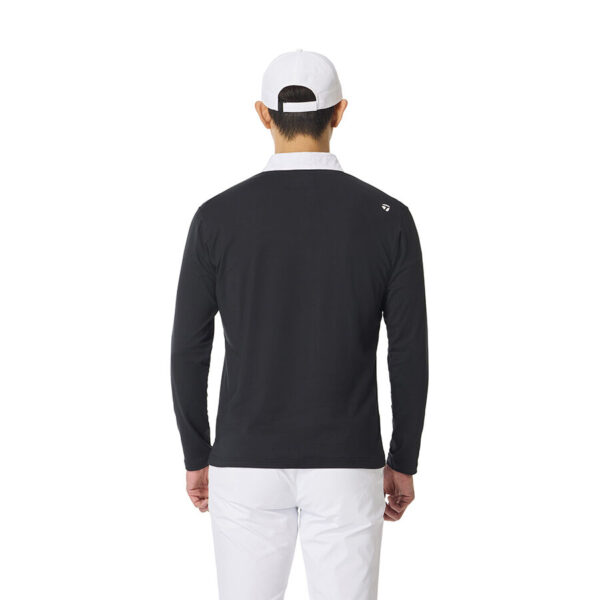 Áo polo Soft Smooth Jacquard Collar L/S TaylorMade TO022 10 Ao polo Soft Smooth Jacquard Collar LS TaylorMade TO022 Mau Den 3