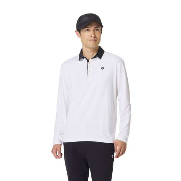 Áo polo Soft Smooth Jacquard Collar L/S TaylorMade TO022 12 Ao polo Soft Smooth Jacquard Collar LS TaylorMade TO022 Mau Trang 1