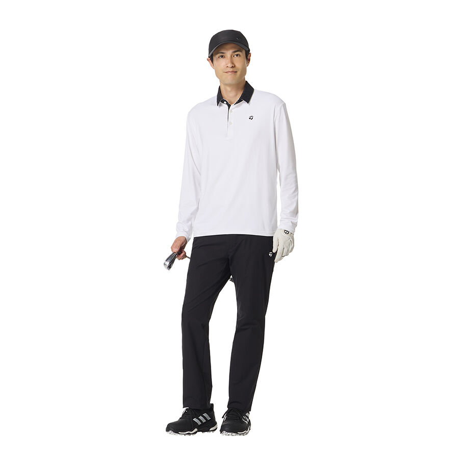 Áo polo Soft Smooth Jacquard Collar L/S TaylorMade TO022 6 Ao polo Soft Smooth Jacquard Collar LS TaylorMade TO022 Mau Trang 2