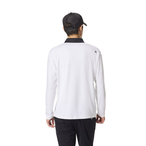 Áo polo Soft Smooth Jacquard Collar L/S TaylorMade TO022 14 Ao polo Soft Smooth Jacquard Collar LS TaylorMade TO022 Mau Trang 3