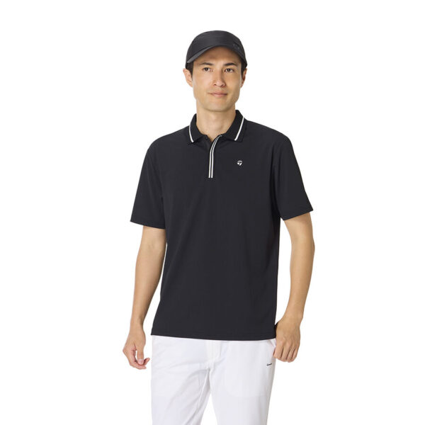 Ao polo golf Basic Lined Rib SS TaylorMade TO005 Mau Den 1