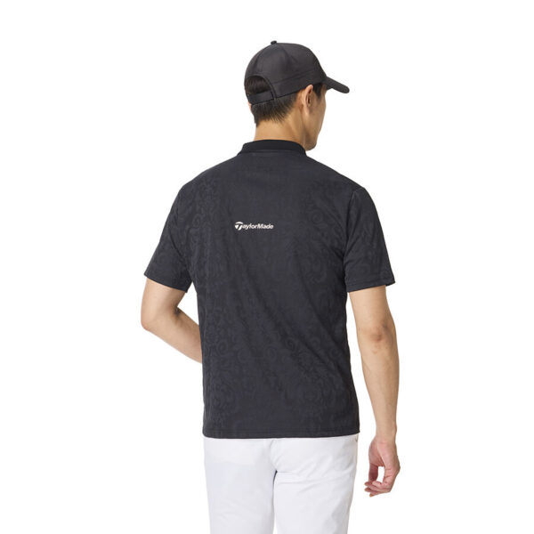 Ao polo golf Graphic Jacquard SS TaylorMade TO004 Mau Den 3