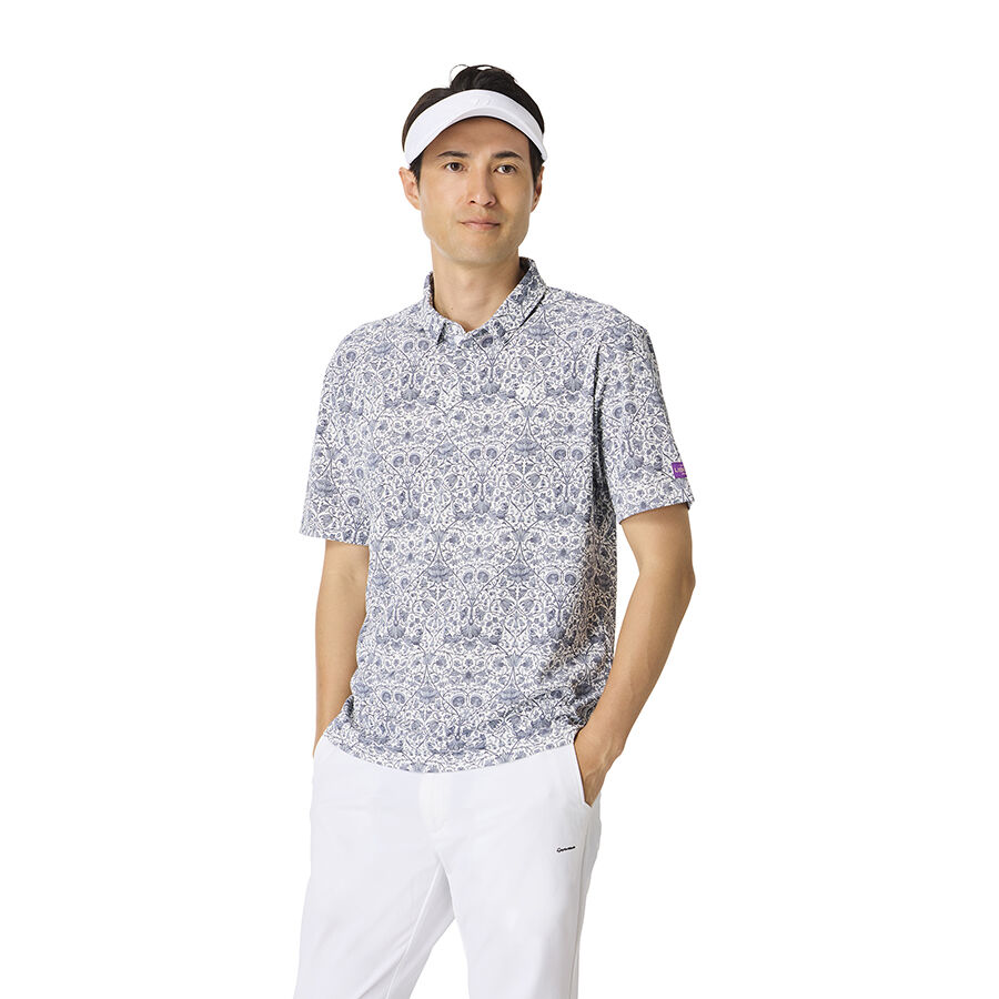Áo polo golf Liberty Fabric S/S TaylorMade TO006 9 Ao polo golf Liberty Fabric SS TaylorMade TO006 Mau Trang 1