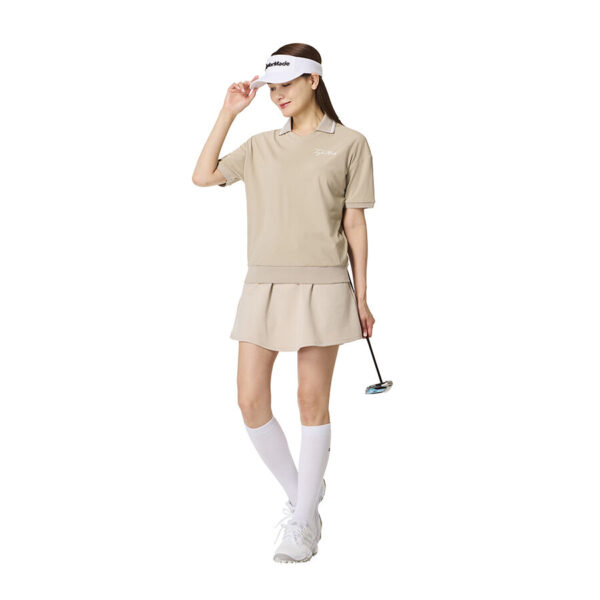 Ao polo golf nu Script Logo Skipper SS TaylorMade TO060 Mau Be 2