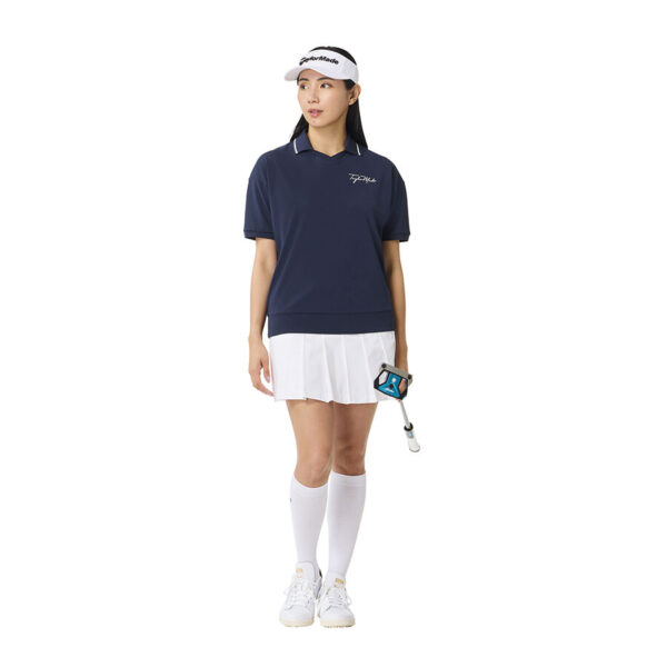 Ao polo golf nu Script Logo Skipper SS TaylorMade TO060 Mau Cham 2