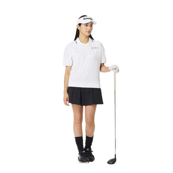 Ao polo golf nu Script Logo Skipper SS TaylorMade TO060 Mau Trang 2