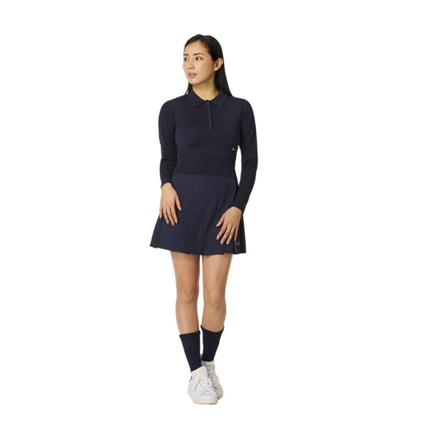 Áo polo nữ TM×UA Knit L/S TaylorMade TO164 21 Ao polo nu TM×UA Knit LS TaylorMade TO164 Navy 2
