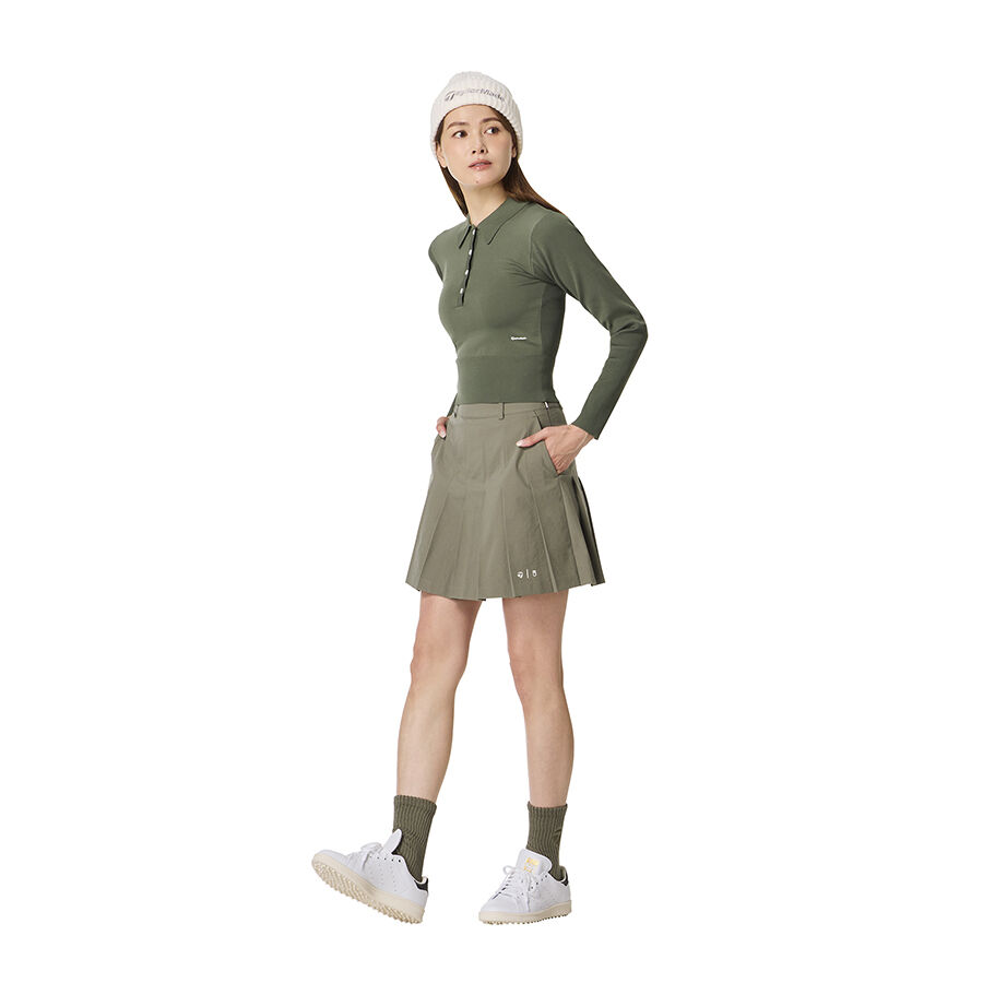 Áo polo nữ TM×UA Knit L/S TaylorMade TO164 2 Ao polo nu TM×UA Knit LS TaylorMade TO164 Xanh Olive 2