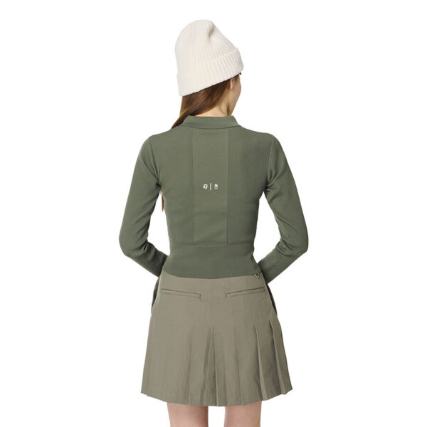 Áo polo nữ TM×UA Knit L/S TaylorMade TO164 14 Ao polo nu TM×UA Knit LS TaylorMade TO164 Xanh Olive 3