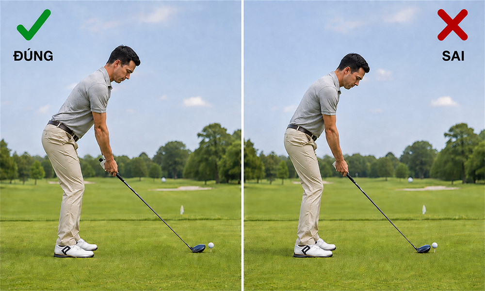 Tư thế Setup trước khi Swing
