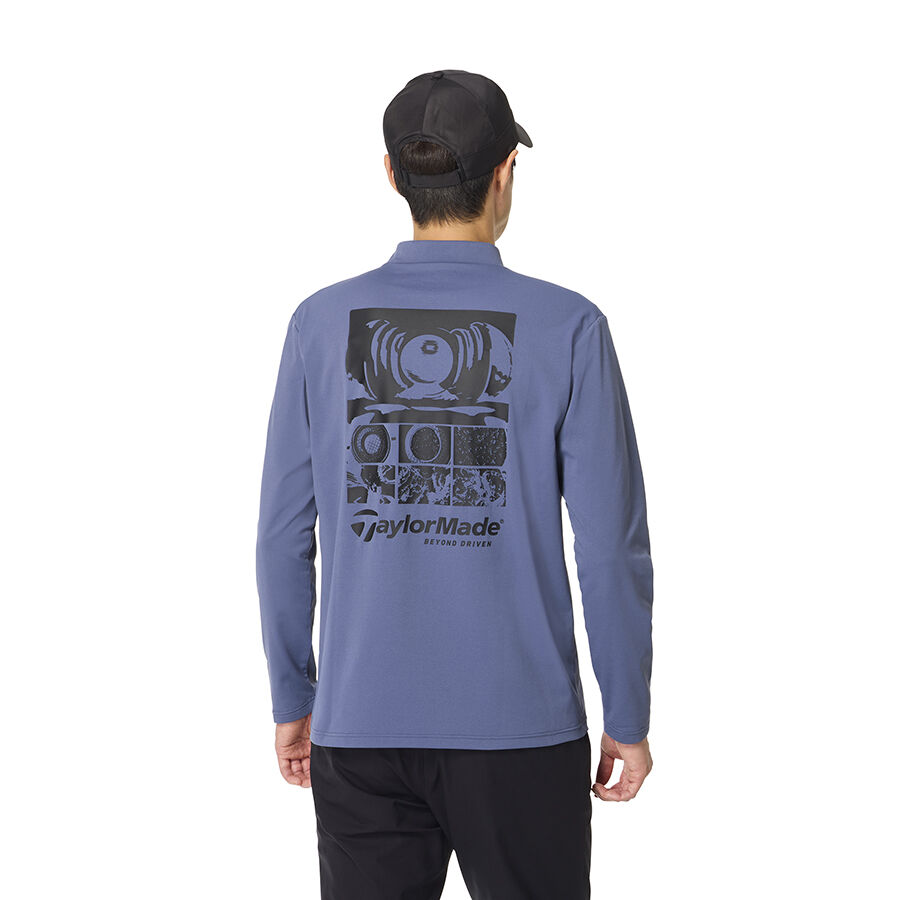 Áo dài tay nam T-CONTROL Back Print L/S Mock TaylorMade TO026 7 Ao dai tay nam T CONTROL Back Print LS Mock TaylorMade TO026 Mau Xanh Ca Map 3