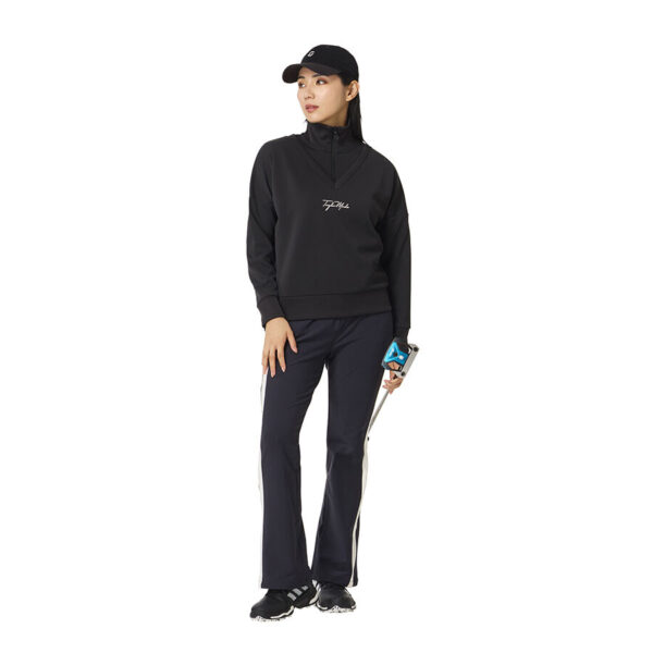 Ao dai tay nu Windblock Half Zip Pullover TaylorMade TO095 Mau Den 2