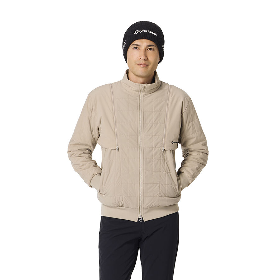 Áo khoác Octa Quilt Jacket 2WAY TaylorMade TO037 12 Ao khoac Octa Quilt Jacket 2WAY TaylorMade TO037 Mau Be 1