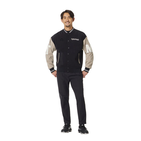 Ao khoac bong chay unisex HT Baseball Jacket TaylorMade TO145 Mau Den 2