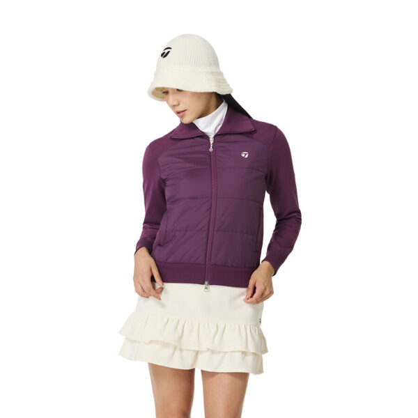 Ao khoac len nu Hybrid Sweater Jacket TaylorMade TO094 Mau Tim Man 1