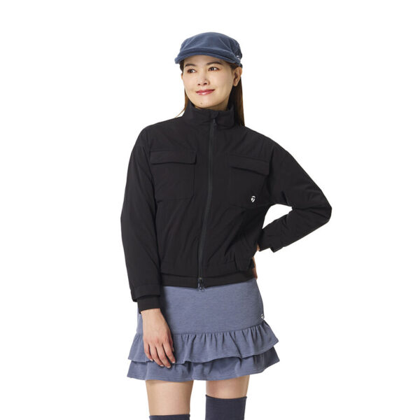 Ao khoac nu Octa Utility Full Zip Jacket TaylorMade TO093 Mau Den 1