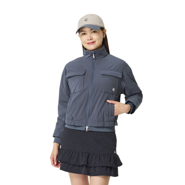 Ao khoac nu Octa Utility Full Zip Jacket TaylorMade TO093 Mau Xanh Da Phien 1