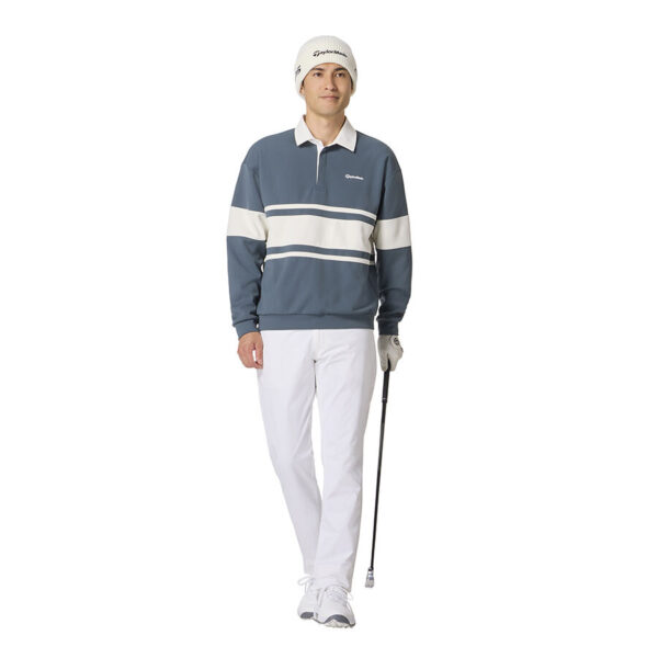 Ao polo dai tay nam Windblock LS TaylorMade TO045 Mau Xanh Da Phien 2