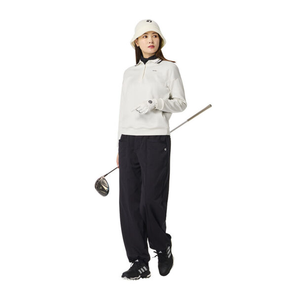 Ao polo dai tay nu Sweat LS Pullover TaylorMade TO076 Mau Trang Nga 2