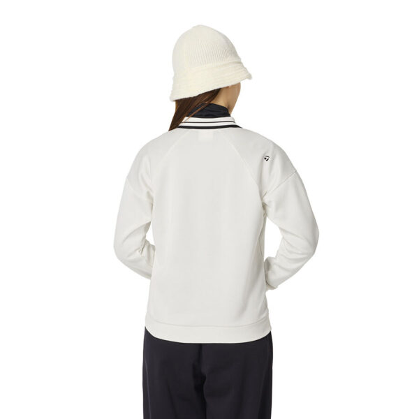 Ao polo dai tay nu Sweat LS Pullover TaylorMade TO076 Mau Trang Nga 3