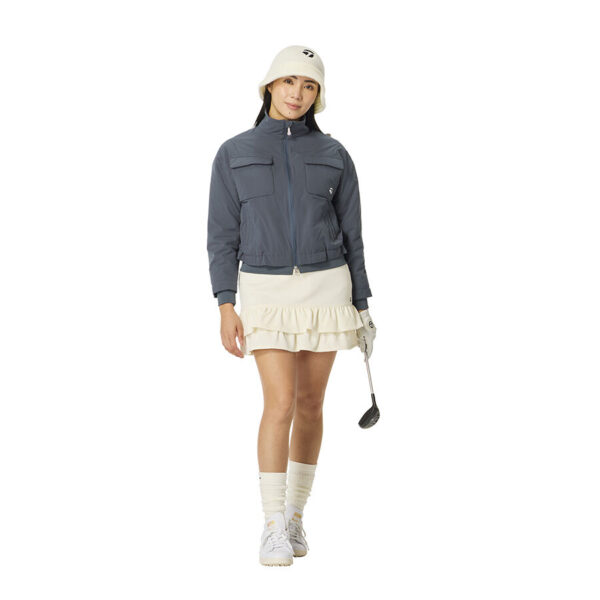 Chan vay nu Wool Blend Gather Flare Skort TaylorMade TO107 Mau trang nga 2